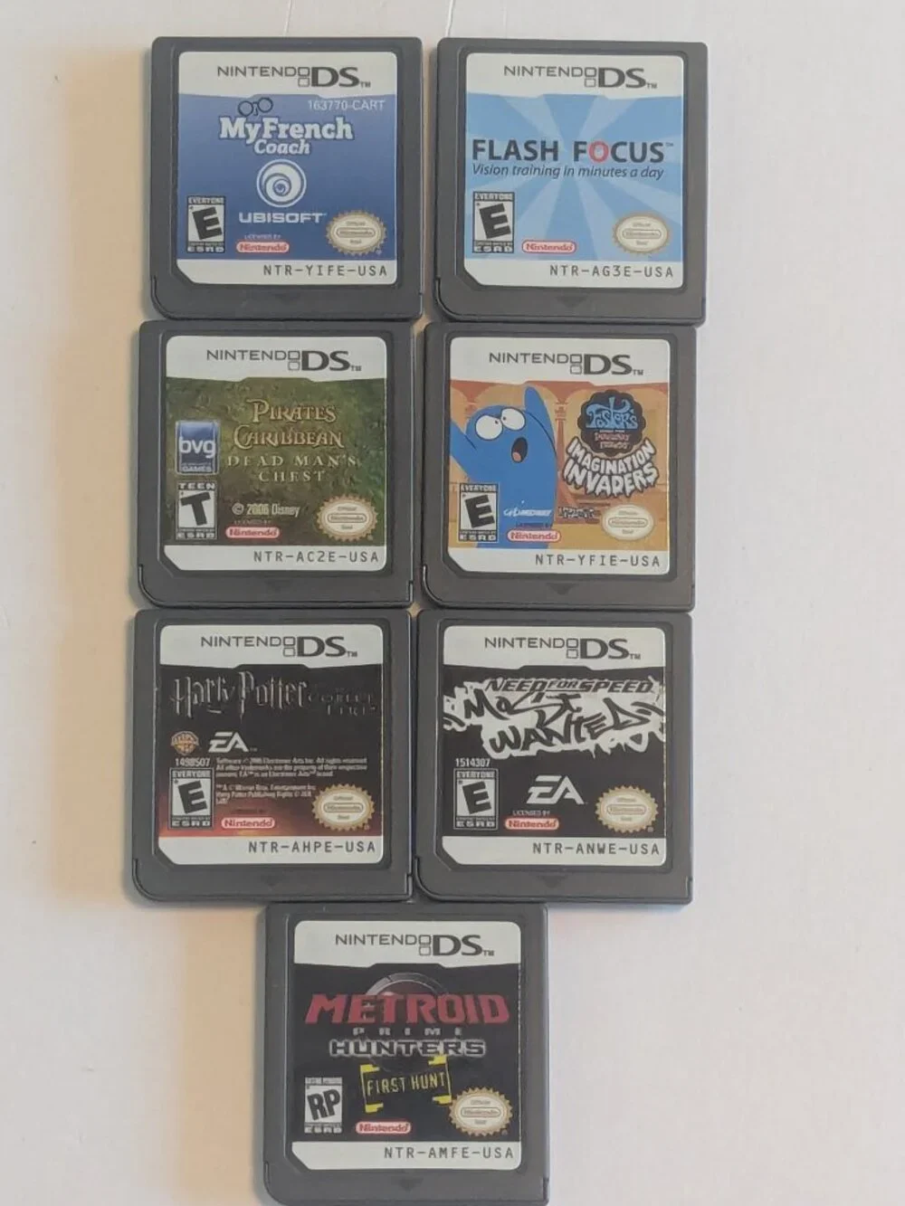 Lot of 7 Loose DS Games - Need for Speed Most Wanted Fosters Home Harry Potter